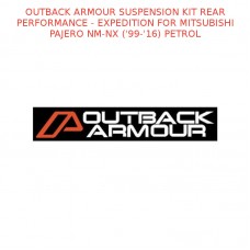 OUTBACK ARMOUR SUSPENSION KIT REAR EXPD FOR PAJERO NM-NX ('99-'16) PETROL